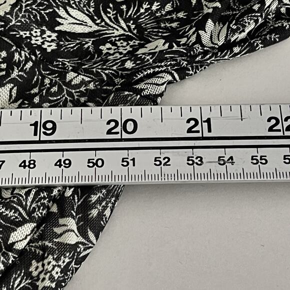 Maxi Dress SZ L Black Green Cottagecore Peasant Prairie Boho Long Sleeve Tiered - Picture 7 of 10